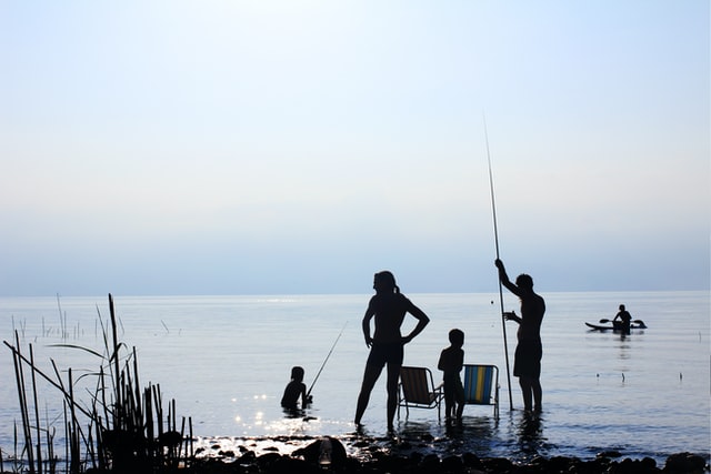 holiday spent with fishing together