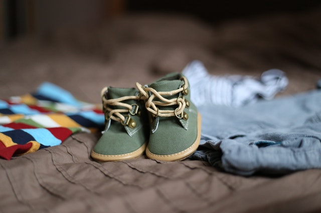 a casual baby shoes with vintage nuance
